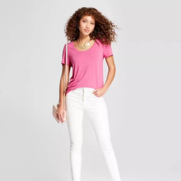 2 Pack!! Scoop T-Shirts - Gray & Pink #74-125 - Picture 6 of 6